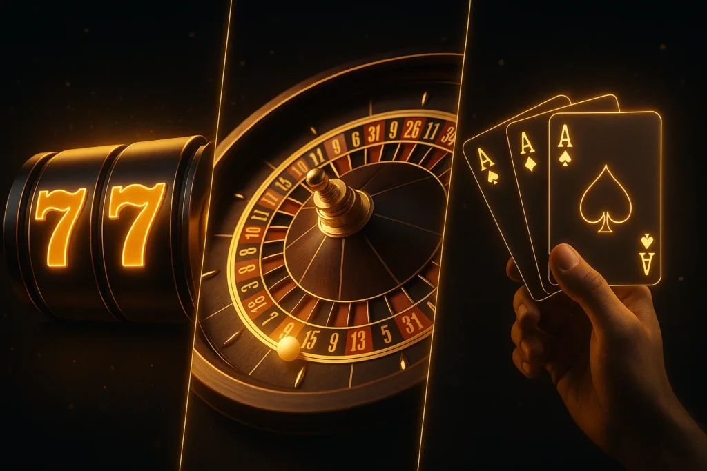 Gizbo Casino Spielkategorien